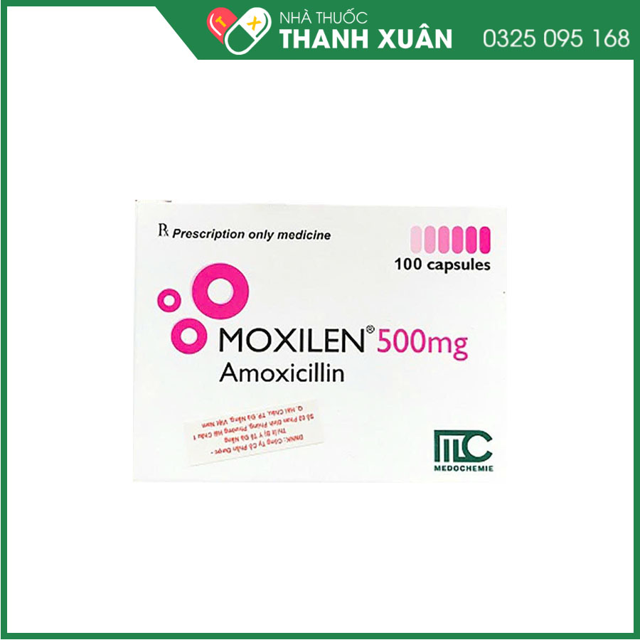 Moxilen 500mg điều trị nhiễm khuẩn hô hấp, nhiễm khuẩn huyết, nhiễm khuẩn da, viêm bàng quang, viêm niệu đạo